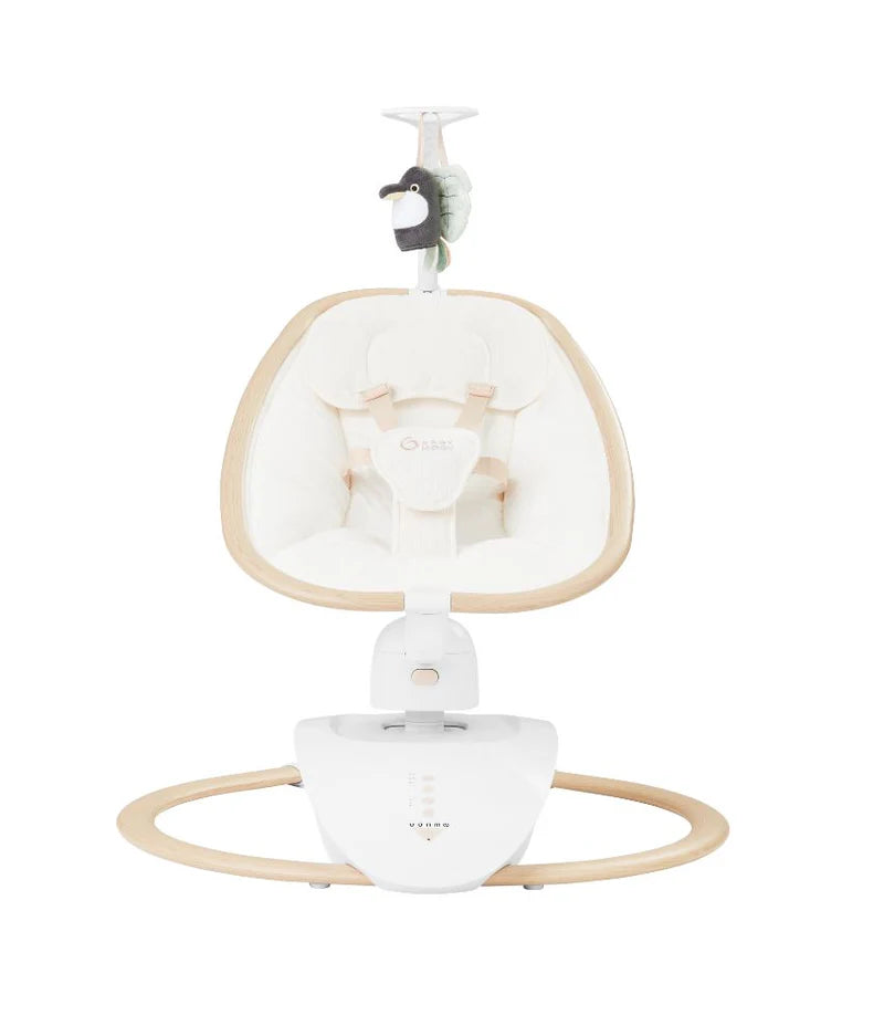 Babymoov Swoon Hoop Multi motion Baby Swing with Audio - Natural/Ecru