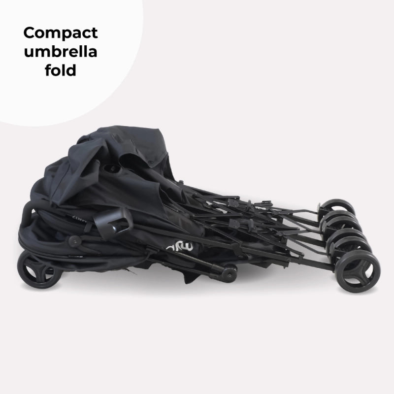 My Babiie MB12 Lightweight Twin Stroller Black Bambinosandbeyond