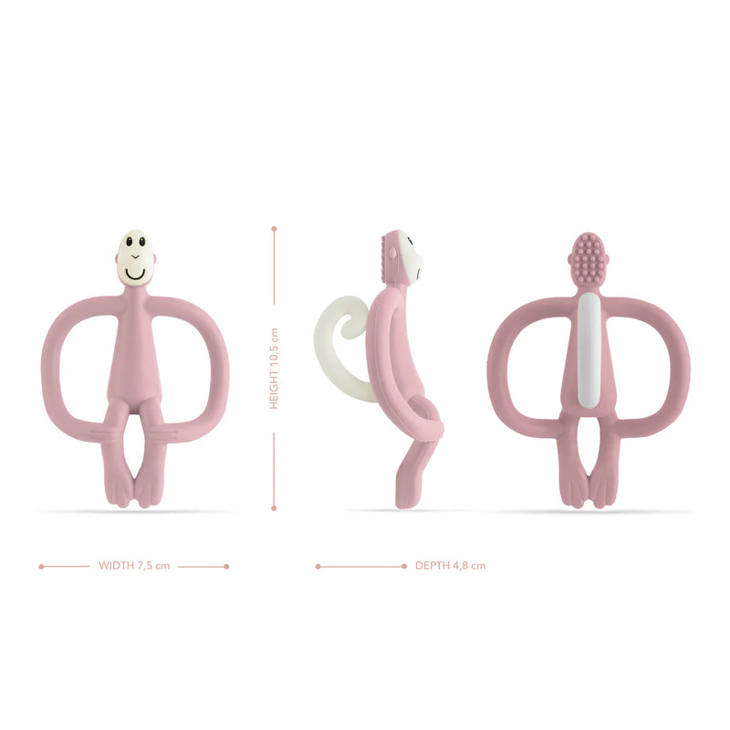 Matchstick Monkey Original Teething Toy  - Dusty Pink