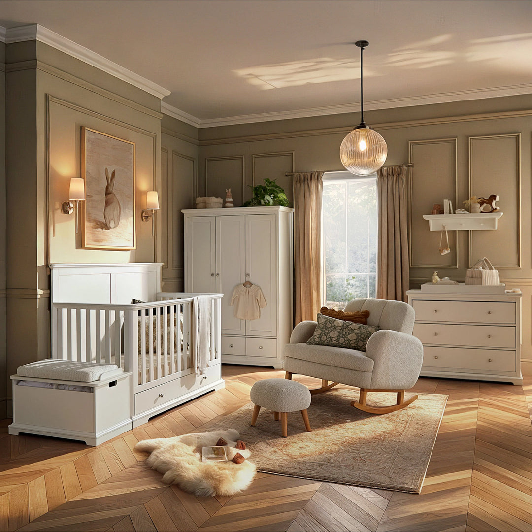 CuddleCo Beaumont Grand 2 Piece Nursery Furniture Set - White