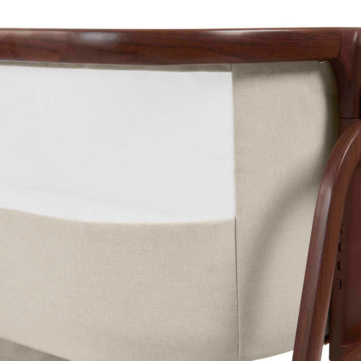 Ickle Bubba Bubba&Me Luxe Bedside Crib - Stone