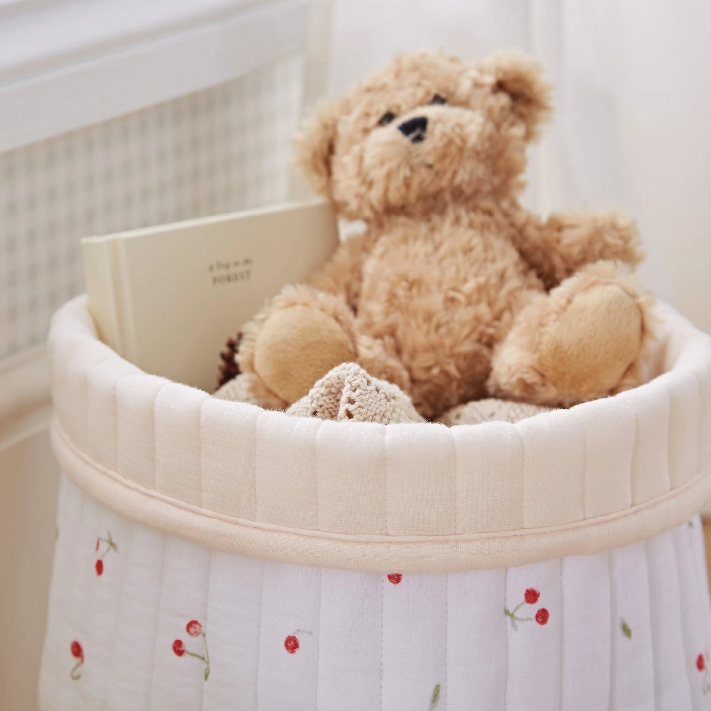 CuddleCo 3 Pack Storage Baskets - Ditsy Cherry