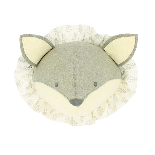 Fiona Walker Baby Fox with Vintage Ruff Head Mini - Grey