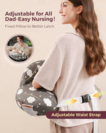 Momcozy Multifunctional and Adjustable 100% Cotton Nursing Pillow