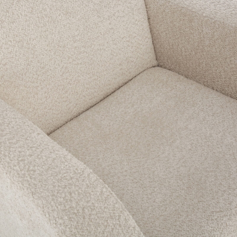 CuddleCo Etta Nursing Chair & Foot stool - Boucle Mushroom