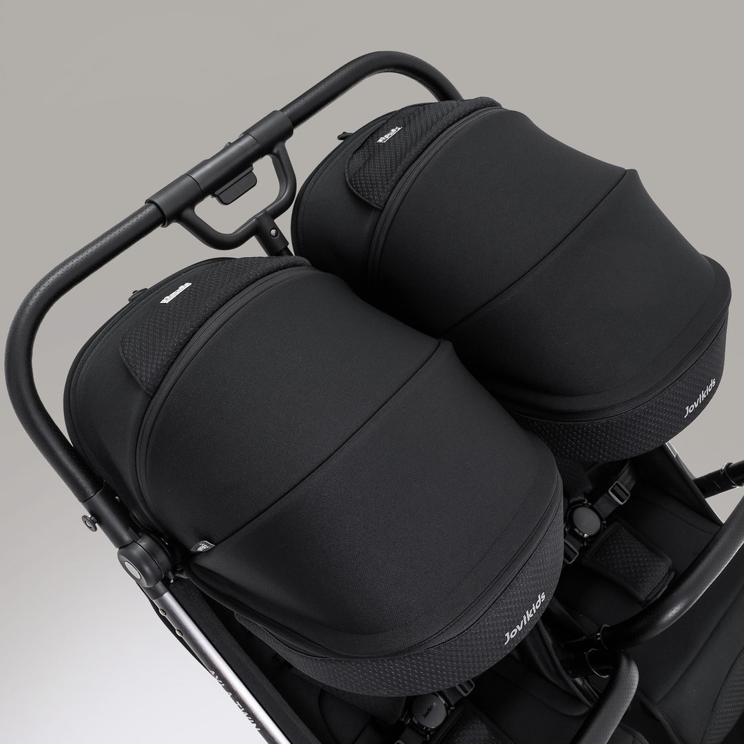 JoviKids Ayla Compact Twin Pushchair - Black