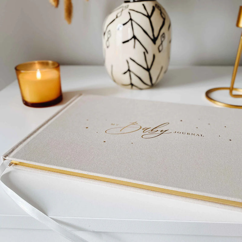 Blush & Gold Baby Memory Book - Ivory