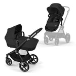 Cybex EOS Lux Cloud G Luxury Bundle- Moon Black