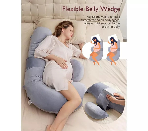 Momcozy F-Shaped Maternity Body Pillow