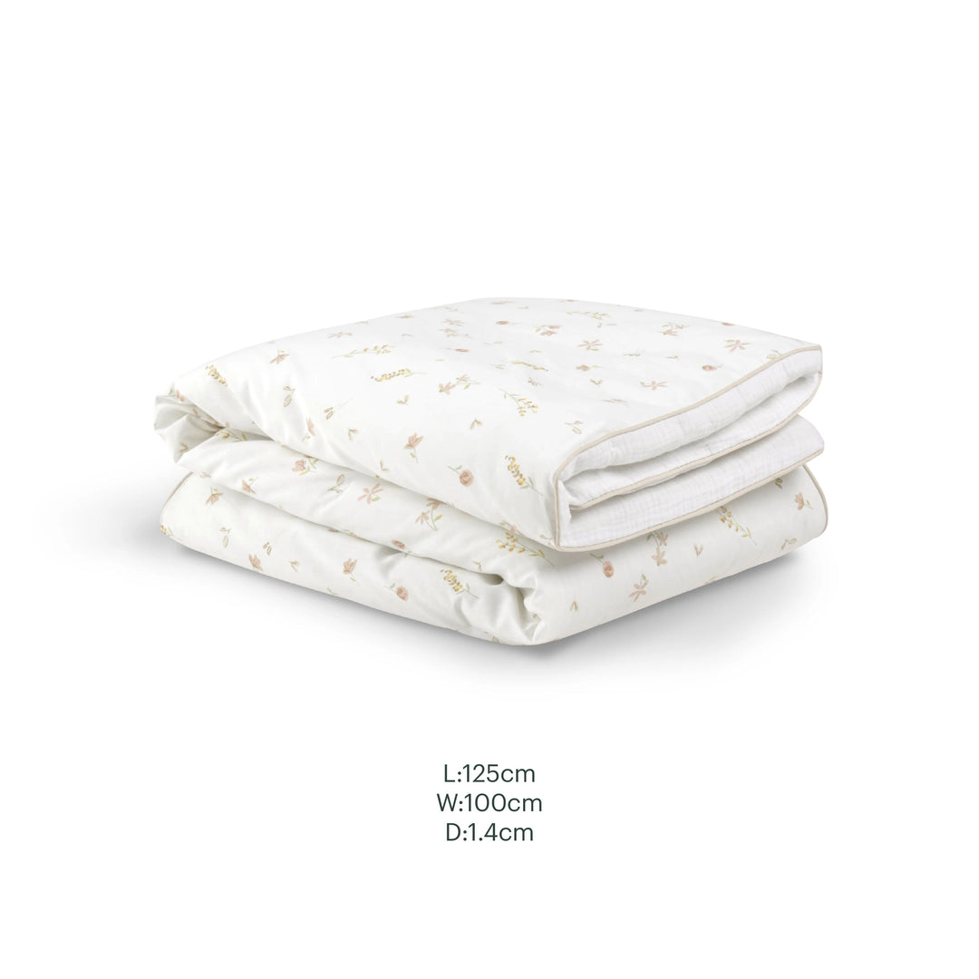 CuddleCo 4 Piece Cot Bed Bedding Set - Cashmere Meadow