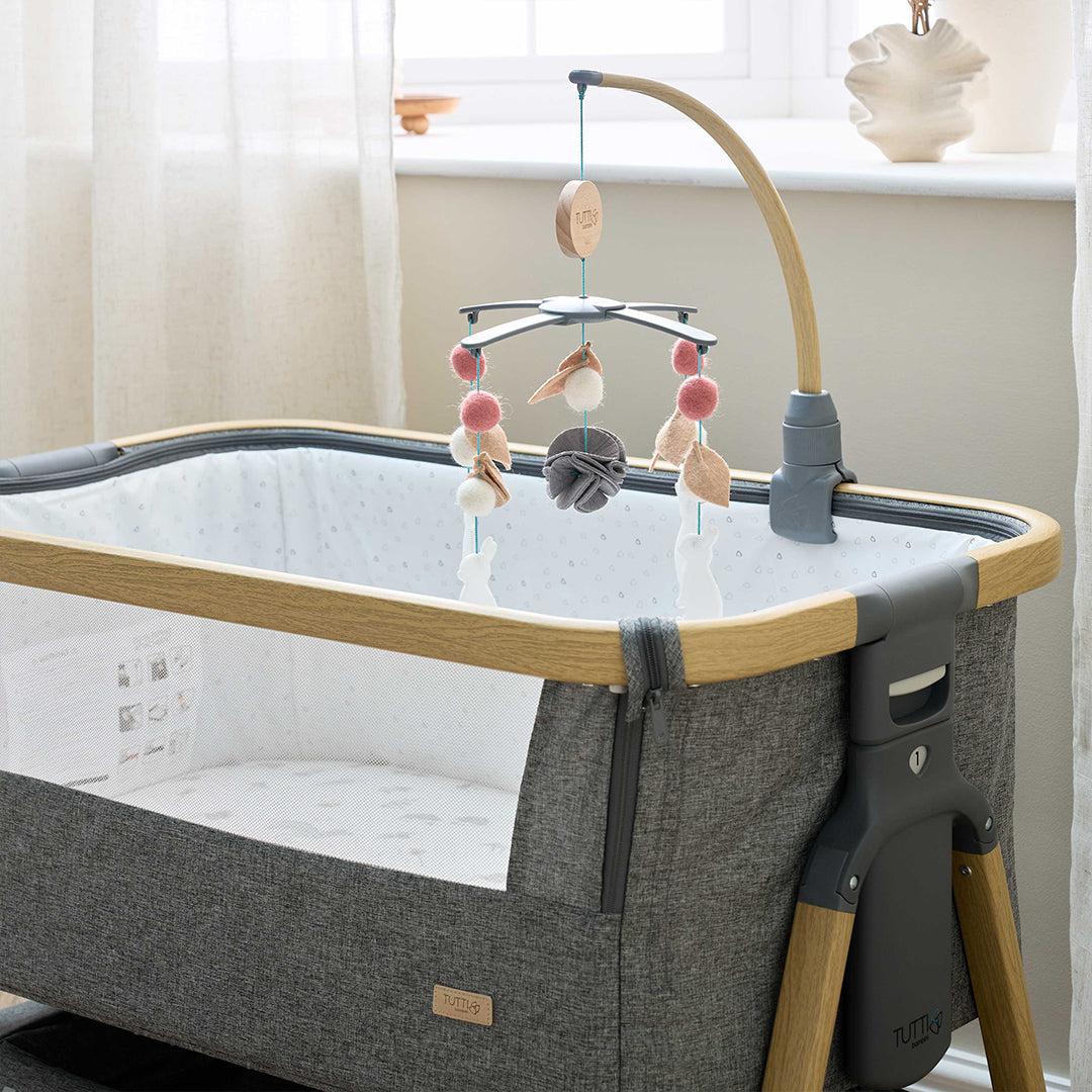 Tutti Bambini Cozee 2 In 1 Crib/Cot Mobile - Oak/Cocoon