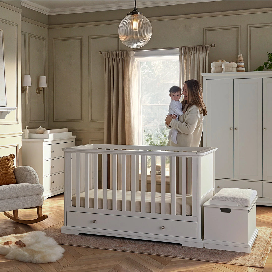 CuddleCo Beaumont Cot Bed - White
