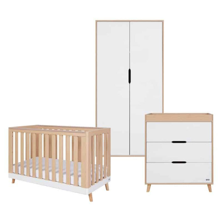 Tutti Bambini Hygge Mini 3 Piece Room Set – White/Light Oak