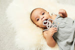 Matchstick Monkey Mini Monkey Teether - Grey