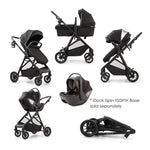 Redkite Push Me Savanna i Travel System Inc Neo Car Seat - Black