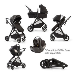 Redkite Push Me Savanna i Travel System Inc Neo Car Seat - Black
