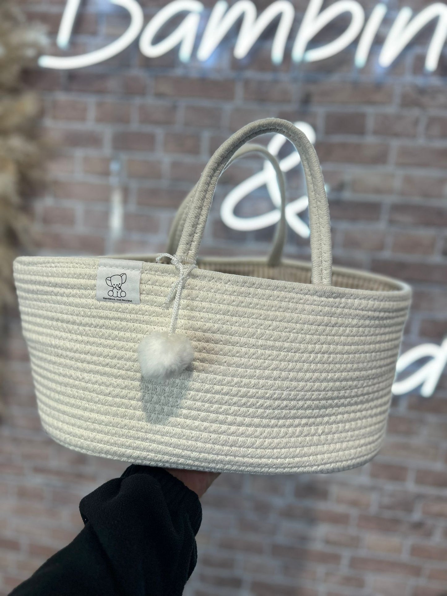 Cotton Rope Caddy - Off white
