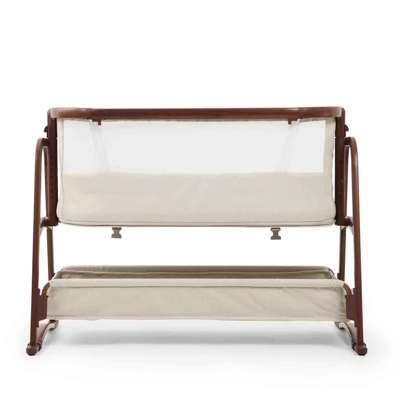 Ickle Bubba Bubba&Me Luxe Bedside Crib - Stone