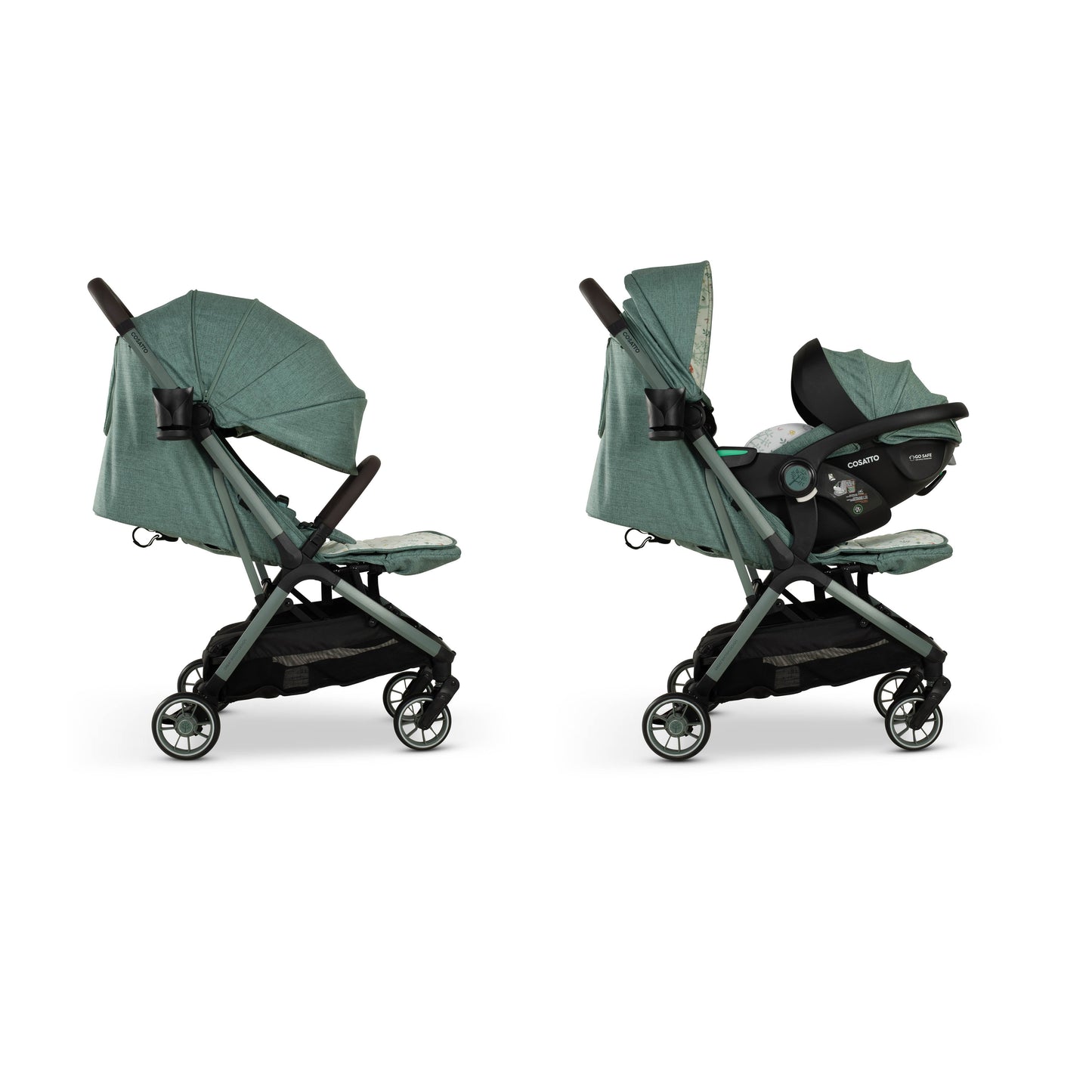Cosatto Woosh City Recline Car Seat Bundle - Meadow