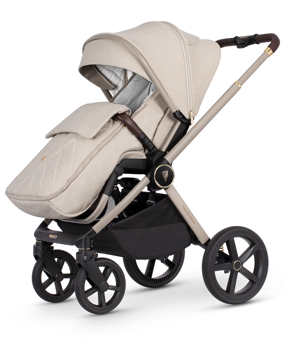 Venicci Tinum Upline Parent & World Facing Pushchair + Accessories - Stone Beige