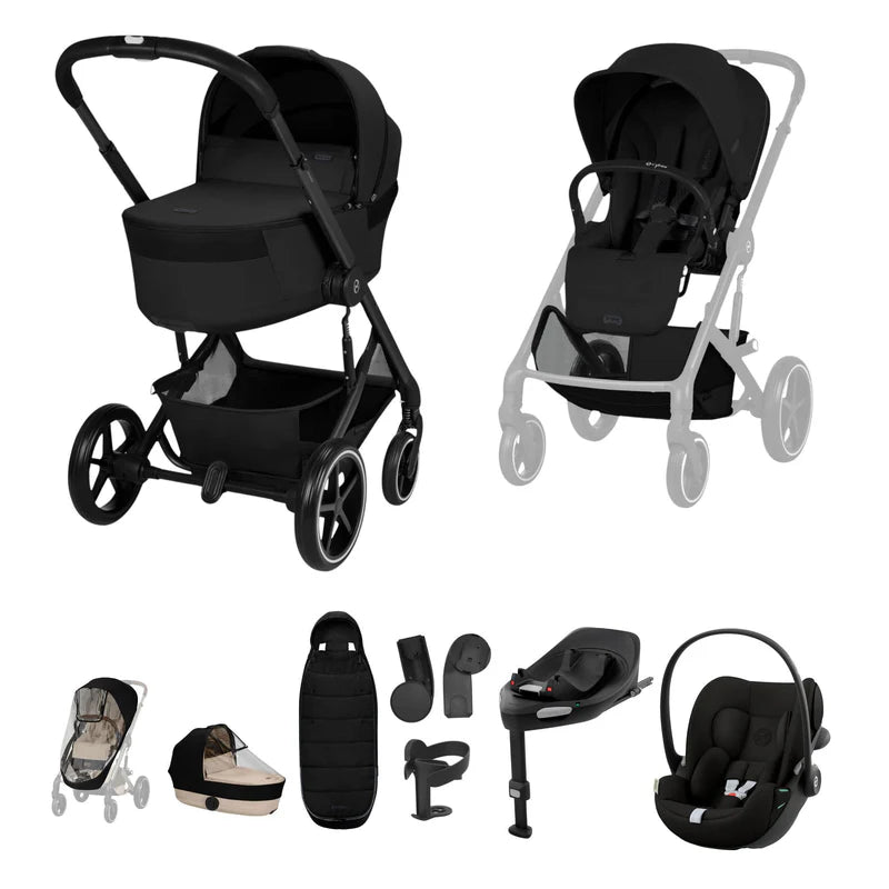 Cybex Balios S Lux Cloud G3 Ultimate Travel System Bundle - Moon Black (2026)