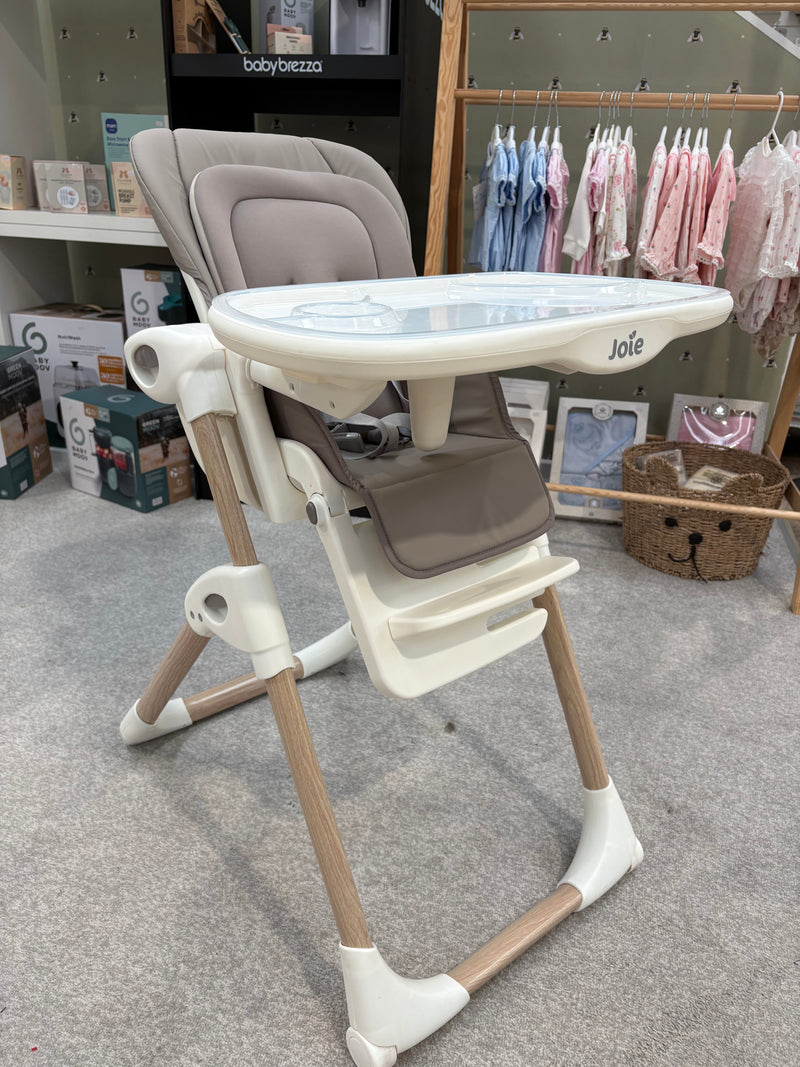 EX DISPLAY Joie Mimzy Recline Highchair - Walnut Wood