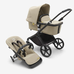 bugaboo fox 3 complete black/midnight black Bugaboo Fox Cub Complete Pushchair + Carrycot