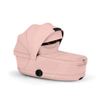 Cybex Priam Style Luxury Travel System Bundle Inc Foldable Carrycot - Peach Pink/Matt Black
