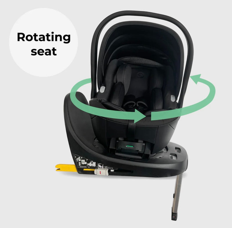 OPEN BOX My Babiie MBCS05 Rotating Infant Carrier Car Seat and Base - Black