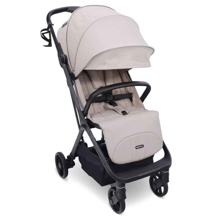 My Babiie MBX7 Plus Auto-Fold Stroller - Camel