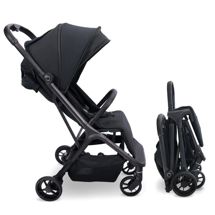 My Babiie MBX7 Plus Auto-Fold Stroller - Black