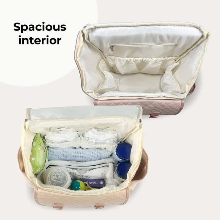 My Babiie Backpack Changing Bag - Blush Quilted