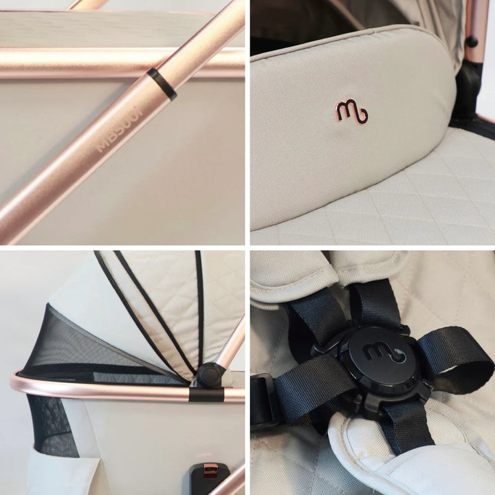 My Babiie MB500i Dani Dyer iSize Travel System - Stone