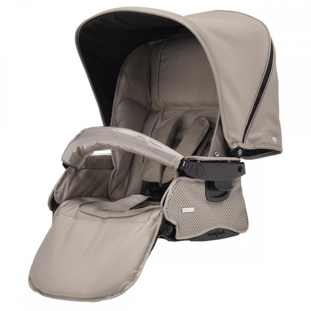 Bebecar Stylo Class+ Pram + Lie Flat Car Seat Travel System Bundle - Truffle + FREE CHANGING BAG
