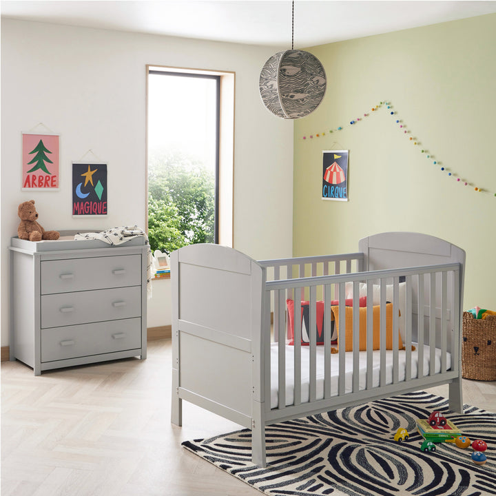 Babymore Aston 2 Piece Nursery Room Set – Grey