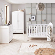 Babymore Aston 3 Piece Nursery Room Set – White