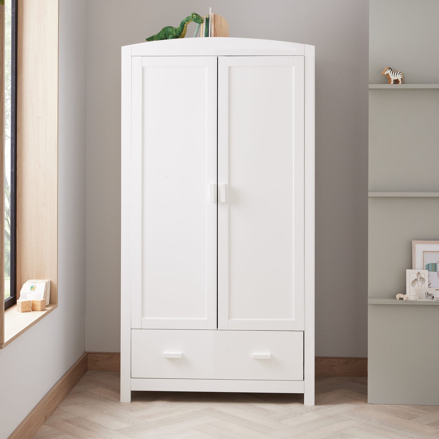 Babymore Aston 3 Piece Nursery Room Set – White