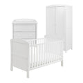 Babymore Aston 3 Piece Nursery Room Set – White