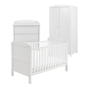 Babymore Aston 3 Piece Nursery Room Set – White