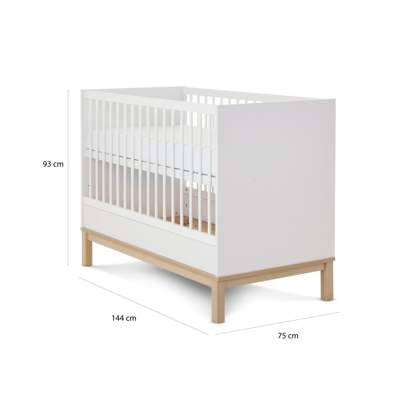 Obaby Astrid Cot Bed – White