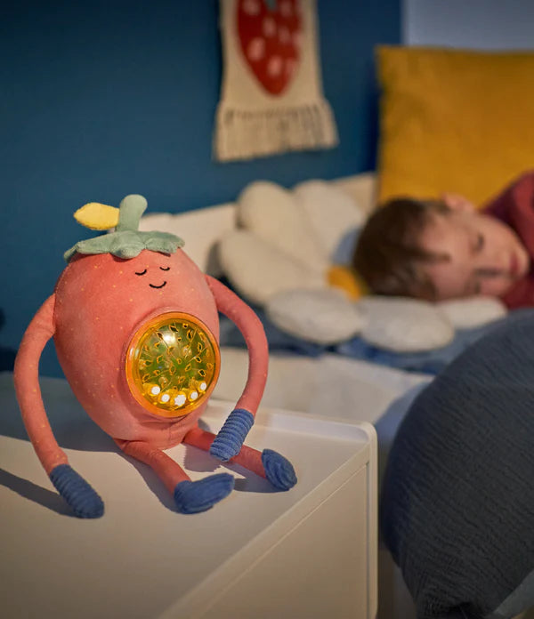 Badabulle Barnaby Plush Cuddly Strawberry Projector Nightlight