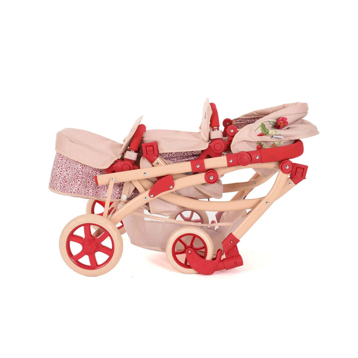 Roma RHS Twins Dolls Pram - Flora