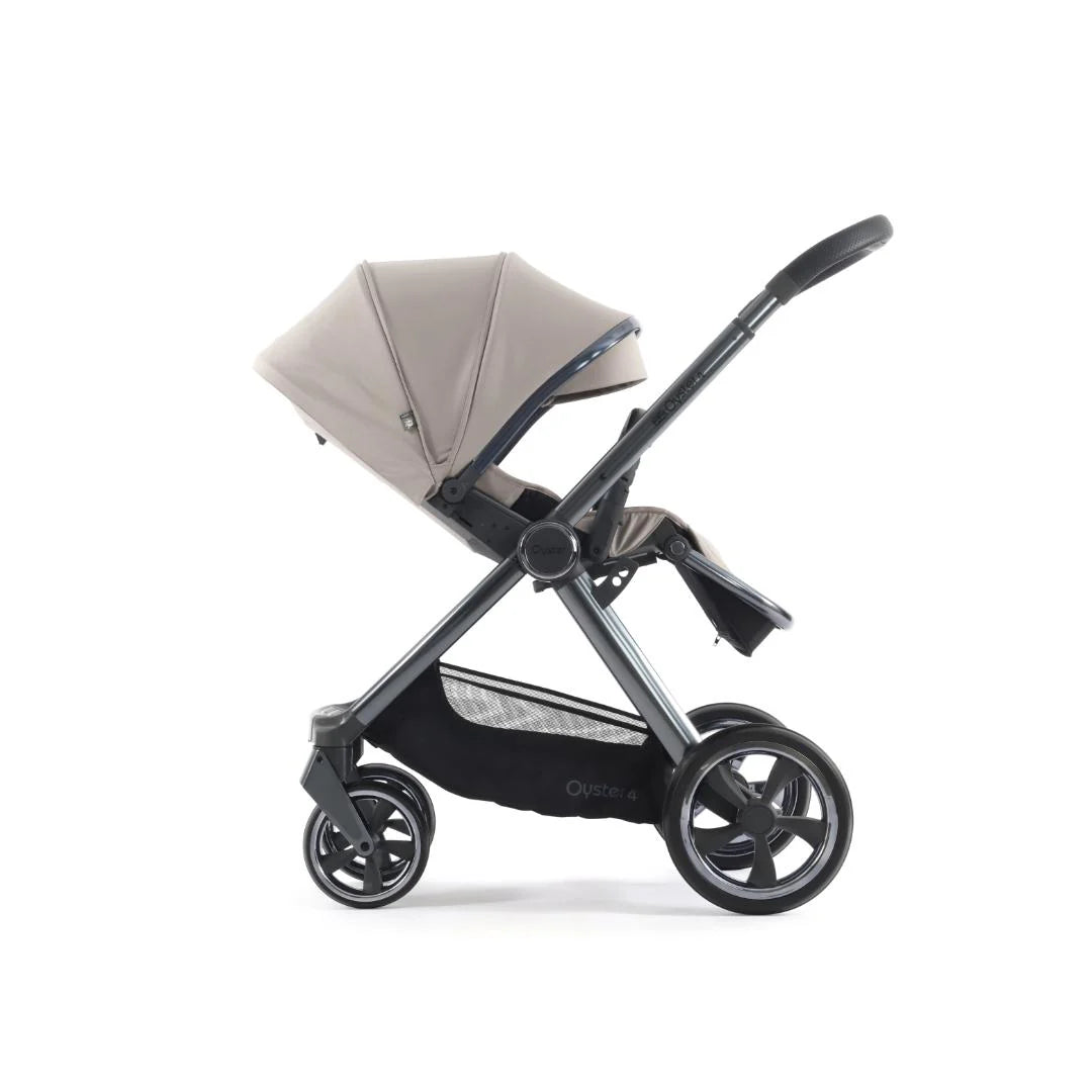 Oyster4 Luxury Travel System Bundle Inc Capsule 360 Car Seat - Stone