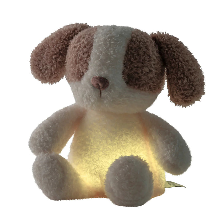 Nattou Mini Cuddly Dog Nightlight - Teddy Vanilla