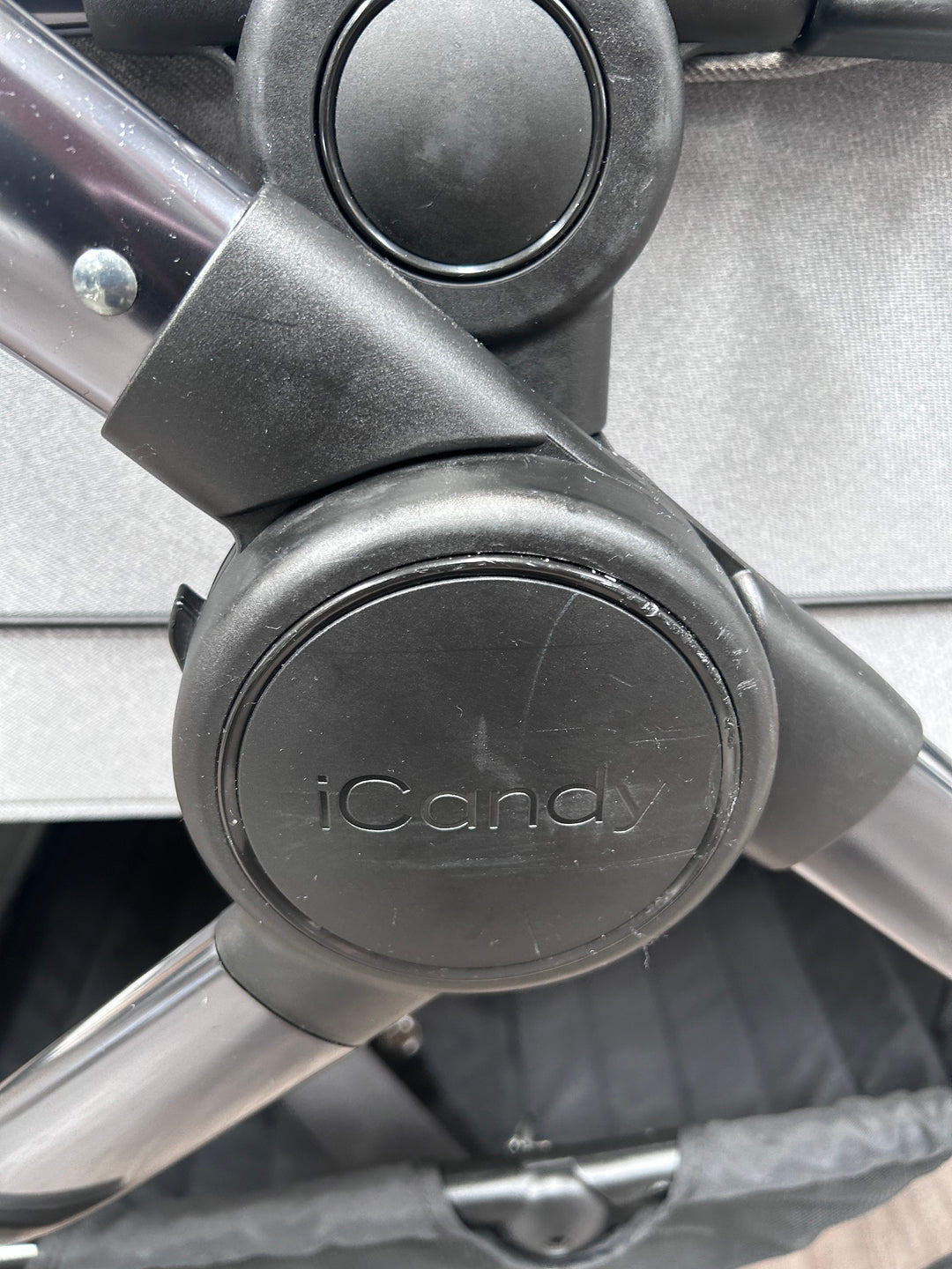 PRE LOVED iCandy Peach 7 Pushchair Bundle - Light Grey