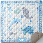 Momcozy Baby Portable Play Mat - Ocean Blue