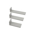 Tutti Bambini Rio Set of Three L-Shaped Wall Shelves - Dove Grey