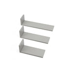 Tutti Bambini Rio Set of Three L-Shaped Wall Shelves - Dove Grey