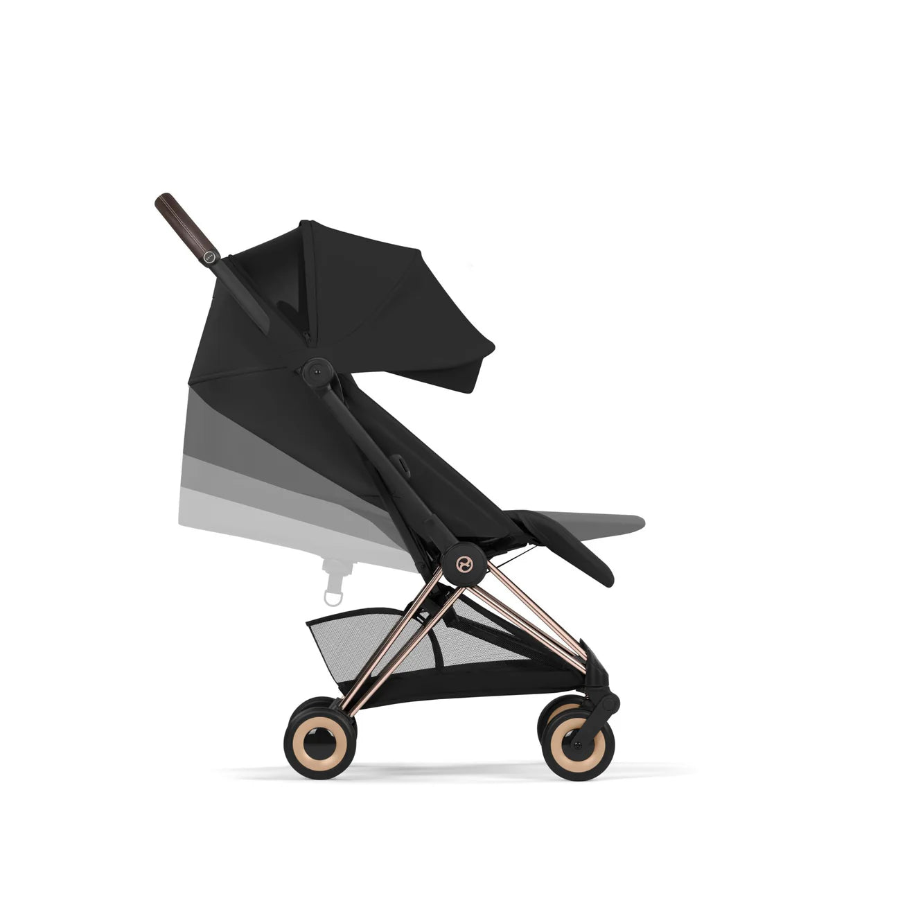 Cybex COŸA Comfort + Foldable Carrycot Rose Gold - Sepia Black (2026 Model)