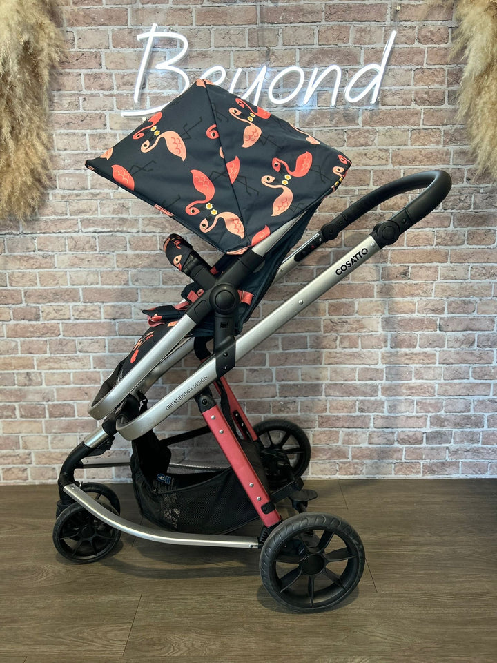 PRE LOVED Cosatto Giggle Pram & Pushchair - Pretty Flamingo